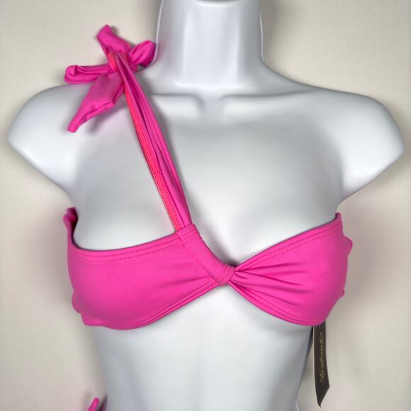 NWT Frederick's of Hollywood Laguna Pink Bikini Set Top/Bottom Women's Size M - Picture 4 of 11